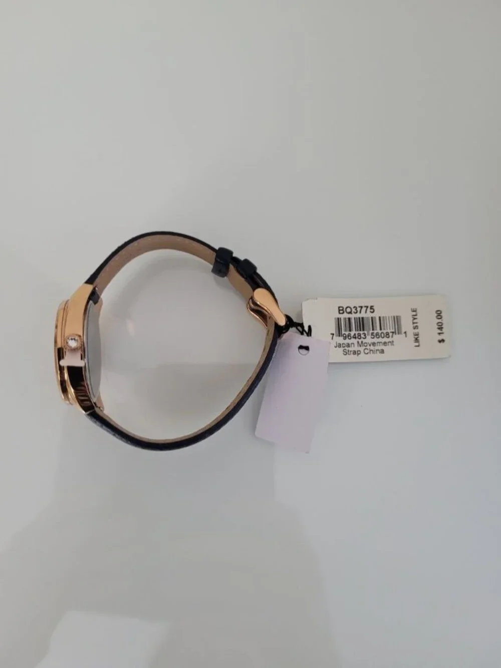 Fossil Vale Solar BQ3775 Women's Watch – Blue Leather Strap – 34mm